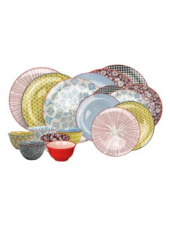 18tlg. Tafelservice "Sabae" In Bunt -Garten - Balkon Store ardtime 18tlg tafelservice sabae in bunt 3