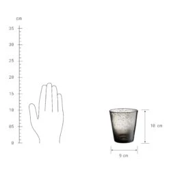 4x Gläser Mit Luftblasen 290ml WATER COLOUR In Grau -Garten - Balkon Store butlers 4x glaser mit luftblasen 290ml water colour in grau 2