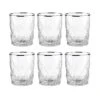 6x Gläser Mit Silberrand 345ml UPSCALE In Silber 2 6x Gläser Mit Silberrand 345ml UPSCALE In Silber -Garten - Balkon Store butlers 6x glaser mit silberrand 345ml upscale in silber