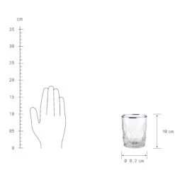 6x Gläser Mit Silberrand 345ml UPSCALE In Silber -Garten - Balkon Store butlers 6x glaser mit silberrand 345ml upscale in silber 3