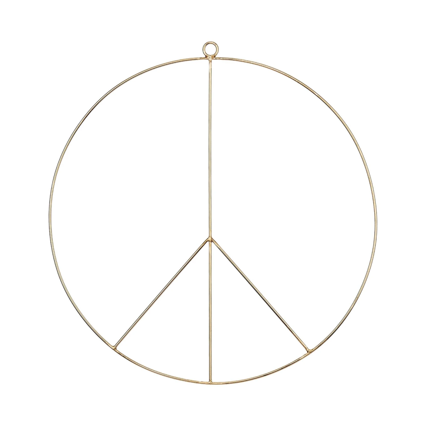 Deko Ring Ø38cm PEACE In Gold 3 Deko Ring Ø38cm PEACE In Gold