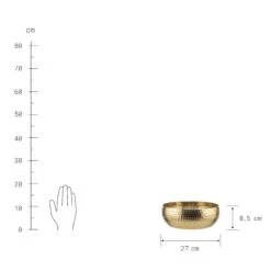 Deko-Schale Mit Lochrand Ø27cm BALI In Gold -Garten - Balkon Store butlers deko schale mit lochrand o27cm bali in gold 2