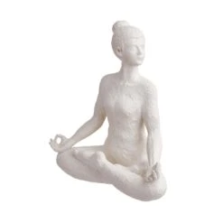 Deko Statue Höhe 24cm LOTUS In Weiß 12 Deko Statue Höhe 24cm LOTUS In Weiß -Garten - Balkon Store butlers deko statue hohe 24cm lotus in weiss 2