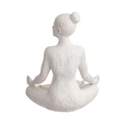 Deko Statue Höhe 24cm LOTUS In Weiß 16 Deko Statue Höhe 24cm LOTUS In Weiß -Garten - Balkon Store butlers deko statue hohe 24cm lotus in weiss 6