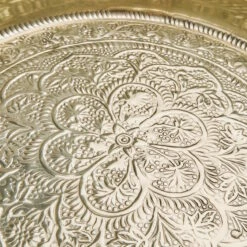 Deko Tablett Ø46cm ORIENTAL LOUNGE In Gold -Garten - Balkon Store butlers deko tablett o46cm oriental lounge in gold 4