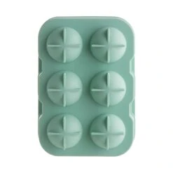 Eiswürfelform XXL 6 Eisbälle COOL DOWN In Salbei -Garten - Balkon Store butlers eiswurfelform xxl 6 eisballe cool down in salbei 3