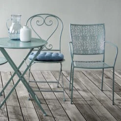 Gartenstuhl Stapelbar NANCY In Salbei -Garten - Balkon Store butlers gartenstuhl stapelbar nancy in salbei 6