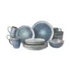 Geschirr-Set 16-tlg. HILDA In Dunkelblau -Garten - Balkon Store butlers geschirr set 16 tlg hilda in dunkelblau