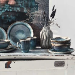 Geschirr-Set 16-tlg. HILDA In Dunkelblau -Garten - Balkon Store butlers geschirr set 16 tlg hilda in dunkelblau 19