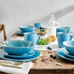 Geschirr-Set Zum Dinner 12-tlg. DE LA ROYA In Blau -Garten - Balkon Store butlers geschirr set zum dinner 12 tlg de la roya in blau 11