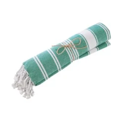 Hamamtuch L 170 X B 90cm SURFSIDE In Türkis -Garten - Balkon Store butlers hamamtuch l 170 x b 90cm surfside in turkis 3