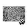 In- & Outdoor-Teppich Circles L 180 X B 118cm COLOUR CLASH In Schwarz-Weiß 1 In- & Outdoor-Teppich Circles L 180 X B 118cm COLOUR CLASH In Schwarz-Weiß -Garten - Balkon Store butlers in and outdoor teppich circles l 180 x b 118cm colour clash in schwarz weiss