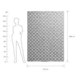 In- & Outdoor-Teppich Mosaik L 200 X B 150cm COLOUR CLASH In Taupe -Garten - Balkon Store butlers in and outdoor teppich mosaik l 200 x b 150cm colour clash in taupe 3