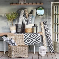 In- & Outdoor-Teppich Mosaik L 200 X B 150cm COLOUR CLASH In Taupe -Garten - Balkon Store butlers in and outdoor teppich mosaik l 200 x b 150cm colour clash in taupe 7