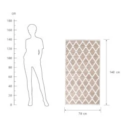 In- & Outdoor-Teppich Rauten L 140 X B 70cm COLOUR CLASH In Natur 8 In- & Outdoor-Teppich Rauten L 140 X B 70cm COLOUR CLASH In Natur -Garten - Balkon Store butlers in and outdoor teppich rauten l 140 x b 70cm colour clash in natur 2