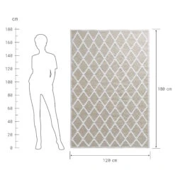 In- & Outdoor-Teppich Rauten L 180 X B 118cm COLOUR CLASH In Natur 14 In- & Outdoor-Teppich Rauten L 180 X B 118cm COLOUR CLASH In Natur -Garten - Balkon Store butlers in and outdoor teppich rauten l 180 x b 118cm colour clash in natur 3