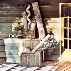 In- & Outdoor-Teppich Streifen L 180 X B 120cm COLOUR CLASH In Grau -Garten - Balkon Store butlers in and outdoor teppich streifen l 180 x b 120cm colour clash in grau 5