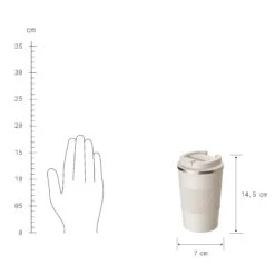 Kaffeebecher 380ml TO GO In Beige -Garten - Balkon Store butlers kaffeebecher 380ml to go in beige 2