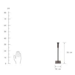 Kerzenhalter Höhe 35cm RUST In Braun -Garten - Balkon Store butlers kerzenhalter hohe 35cm rust in braun 2