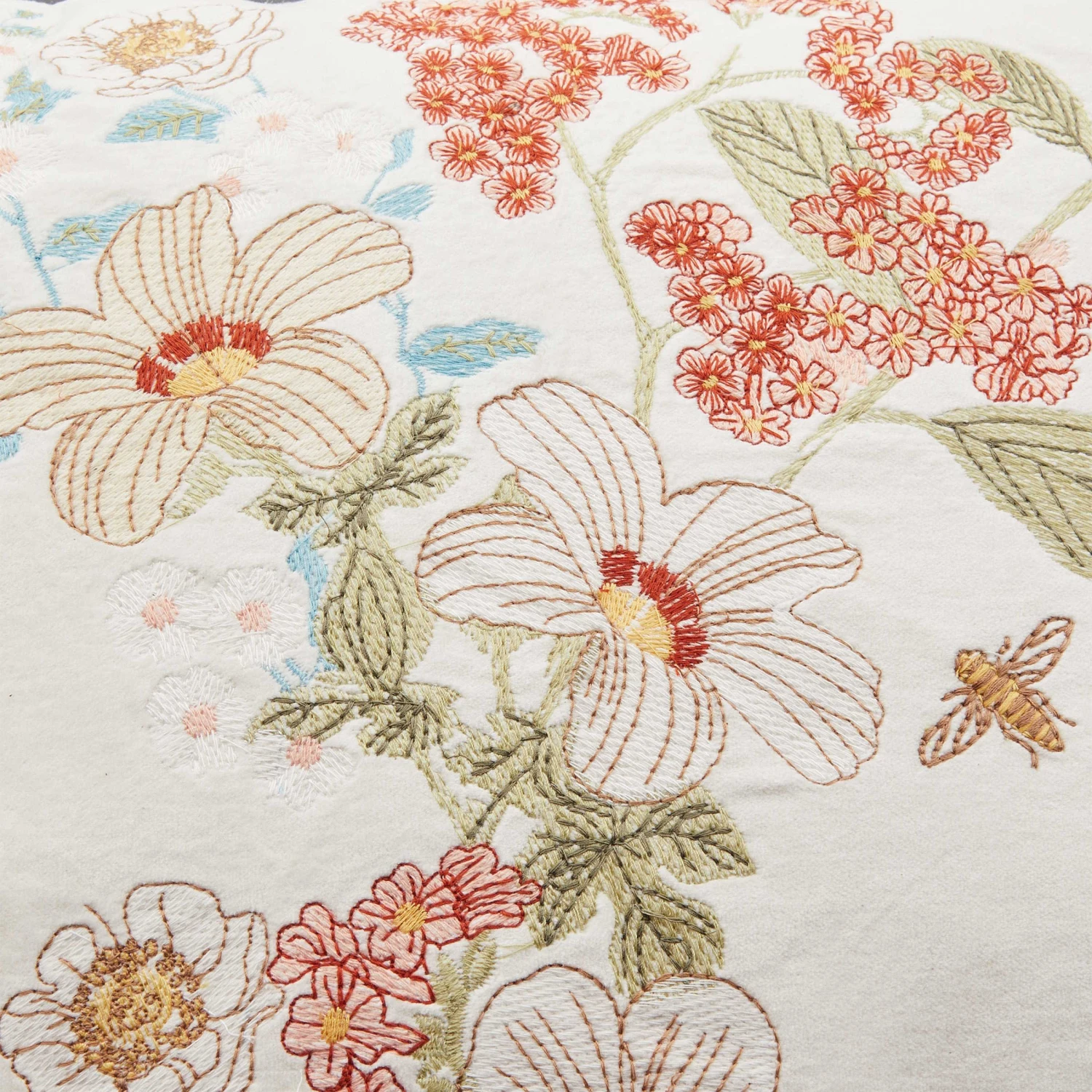 Kissen Blumen L 60 X B 40cm COTTON VELVET In Bunt 6 Kissen Blumen L 60 X B 40cm COTTON VELVET In Bunt – Bild 4