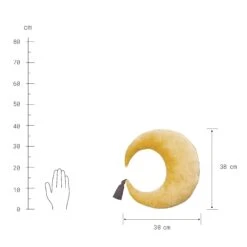 Kissen L 38 X B 38cm LITTLE MOON In Gelb-Anthrazit 7 Kissen L 38 X B 38cm LITTLE MOON In Gelb-Anthrazit -Garten - Balkon Store butlers kissen l 38 x b 38cm little moon in gelb anthrazit 2