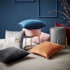 Kissen L 45 X B 45cm COTTON VELVET In Hellbraun 12 Kissen L 45 X B 45cm COTTON VELVET In Hellbraun -Garten - Balkon Store butlers kissen l 45 x b 45cm cotton velvet in hellbraun 3