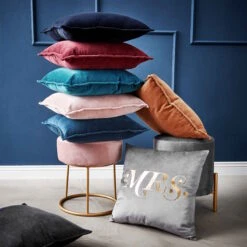 Kissen L 45 X B 45cm COTTON VELVET In Hellbraun 14 Kissen L 45 X B 45cm COTTON VELVET In Hellbraun -Garten - Balkon Store butlers kissen l 45 x b 45cm cotton velvet in hellbraun 5