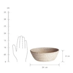 Korb Rund Ø24cm RONDA In Natur -Garten - Balkon Store butlers korb rund o24cm ronda in natur 2