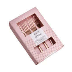Kuchengabeln 4er-Set QUEENS In Roségold -Garten - Balkon Store butlers kuchengabeln 4er set queens in rosegold 2