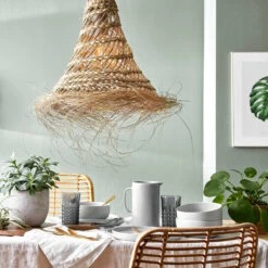 Lampenschirm Höhe 50cm BOMAS In Natur -Garten - Balkon Store butlers lampenschirm hohe 50cm bomas in natur 7