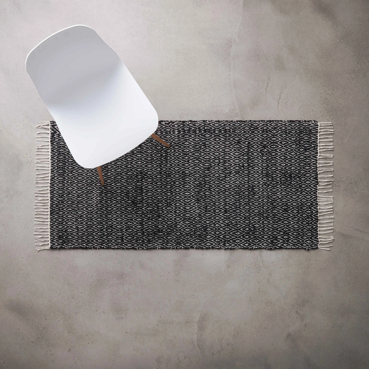 Läufer Rauten L 140 X B 70cm ETHNO LODGE In Schwarz-Natur 4 Läufer Rauten L 140 X B 70cm ETHNO LODGE In Schwarz-Natur – Bild 2
