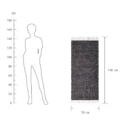 Läufer Rauten L 140 X B 70cm ETHNO LODGE In Schwarz-Natur 9 Läufer Rauten L 140 X B 70cm ETHNO LODGE In Schwarz-Natur -Garten - Balkon Store butlers laufer rauten l 140 x b 70cm ethno lodge in schwarz natur 2