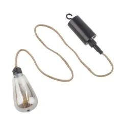 LED-Hängeleuchte Mit Jutekordel Und Aufhängung BULB LIGHT In Schwarz -Garten - Balkon Store butlers led hangeleuchte mit jutekordel und aufhangung bulb light in schwarz 5