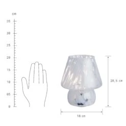 LED Leuchte Höhe 21cm MISS MARBLE In Hellblau -Garten - Balkon Store butlers led leuchte hohe 21cm miss marble in hellblau 4