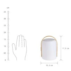 LED Leuchte Mit Bluetooth® Und Farbwechsel SOUND LOUNGE In Weiß-Hellbraun -Garten - Balkon Store butlers led leuchte mit bluetooth r und farbwechsel sound lounge in weiss hellbraun 3