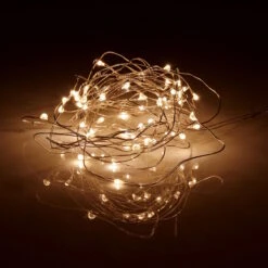 LED Lichterkette 50 Lichter Mit USB-Batteriefach TWINE LIGHTS In Transparent -Garten - Balkon Store butlers led lichterkette 50 lichter mit usb batteriefach twine lights in transparent 5