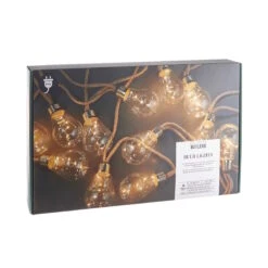 LED Lichterkette Mit Naturseil 15 Lichter Und Stecker BULB LIGHTS In Natur -Garten - Balkon Store butlers led lichterkette mit naturseil 15 lichter und stecker bulb lights in natur 3