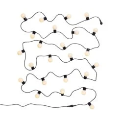 Lichterkette 24 Lichter Outdoor Länge 11m SUNSET In Schwarz-Weiß -Garten - Balkon Store butlers lichterkette 24 lichter outdoor lange 11m sunset in schwarz weiss 2