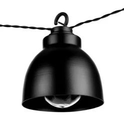 Metall-Lampenkette Mit Stecker WAREHOUSE In Schwarz -Garten - Balkon Store butlers metall lampenkette mit stecker warehouse in schwarz 3