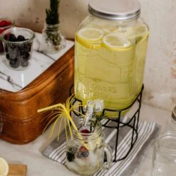 Metallständer Für Getränkespender REFRESH In Schwarz -Garten - Balkon Store butlers metallstander fur getrankespender refresh in schwarz 7