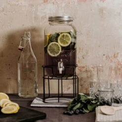 Metallständer Für Getränkespender REFRESH In Schwarz -Garten - Balkon Store butlers metallstander fur getrankespender refresh in schwarz 8