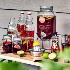 Metallständer Für Getränkespender REFRESH In Schwarz -Garten - Balkon Store butlers metallstander fur getrankespender refresh in schwarz 9