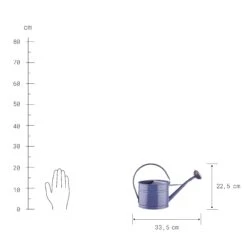 Mini-Gießkanne 1,5l ZINC In Blau -Garten - Balkon Store butlers mini giesskanne 1 5l zinc in blau 2