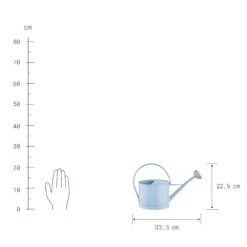 Mini-Gießkanne 1,5l ZINC In Hellblau -Garten - Balkon Store butlers mini giesskanne 1 5l zinc in hellblau 2