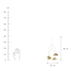 Mobile Höhe 40cm OVER THE RAINBOW In Gold 7 Mobile Höhe 40cm OVER THE RAINBOW In Gold -Garten - Balkon Store butlers mobile hohe 40cm over the rainbow in gold 2