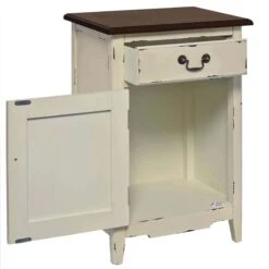 Nachttisch CABOTT COVE In Creme-Braun -Garten - Balkon Store butlers nachttisch cabott cove in creme braun 6