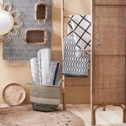 Paravent Aus Rattan L 120 X H 180cm BOHO LOUNGE In Natur -Garten - Balkon Store butlers paravent aus rattan l 120 x h 180cm boho lounge in natur 11