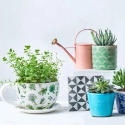 Pflanztasse Lavendelsträuße PLANT A CUP In Weiß -Garten - Balkon Store butlers pflanztasse lavendelstrausse plant a cup in weiss 2