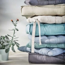 Garten - Balkon Store -Garten - Balkon Store butlers sitzkissen l 40 x b 40cm solid in blau 1