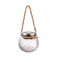 Solarlampe Mit Henkel H 10cm LILLISOL In Transparent -Garten - Balkon Store butlers solarlampe mit henkel h 10cm lillisol in transparent 2